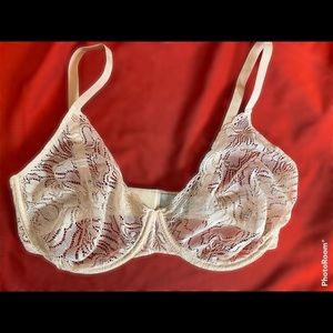Hanro Blush Pink All Lace Underwire Bra size 36D